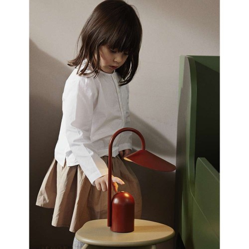 Arum looplamp - rood oxide