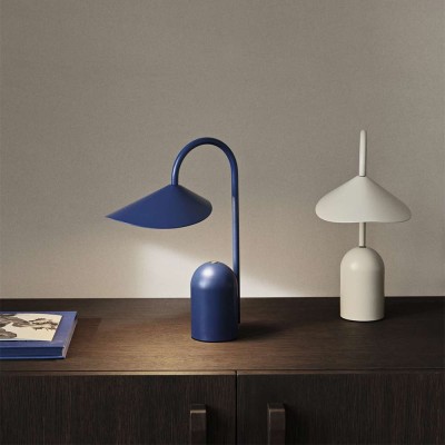 Lampada portatile Arum - blu brillante 2
