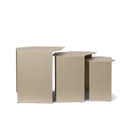 Tables Shard ensemble de 3 - cachemire