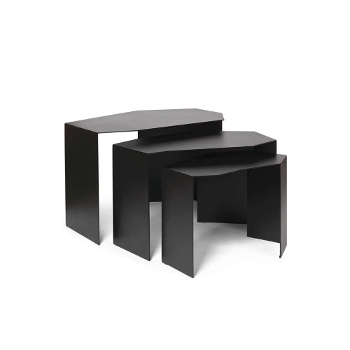 Tables Shard ensemble de 3 - noir