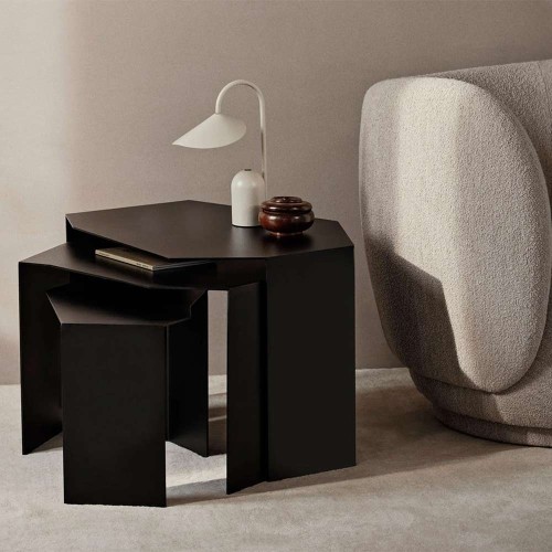 Tables Shard set of 3 - black