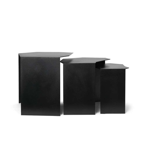 Mesas Shard juego de 3 - negro