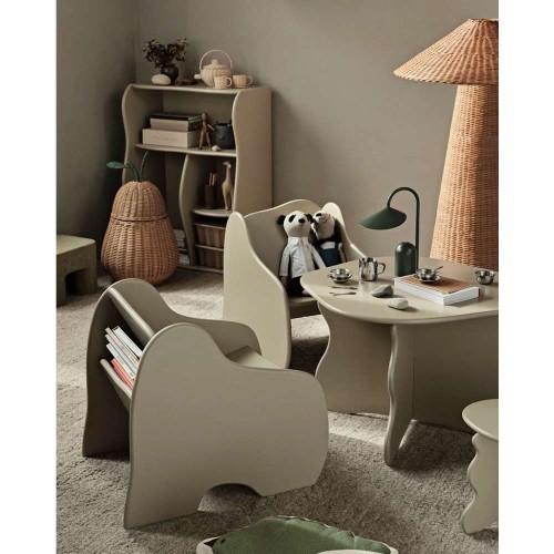 Slope bookcase - cashmere