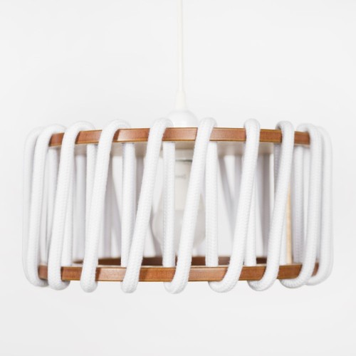 Suspension Macaron blanc S Emko