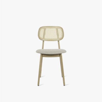 Titus chair natural oak varnish upholstered seat curly lime white 2