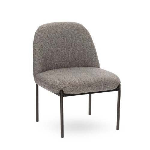 Derby fauteuil Grijs Chevron stof