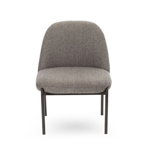Derby fauteuil Grijs Chevron stof