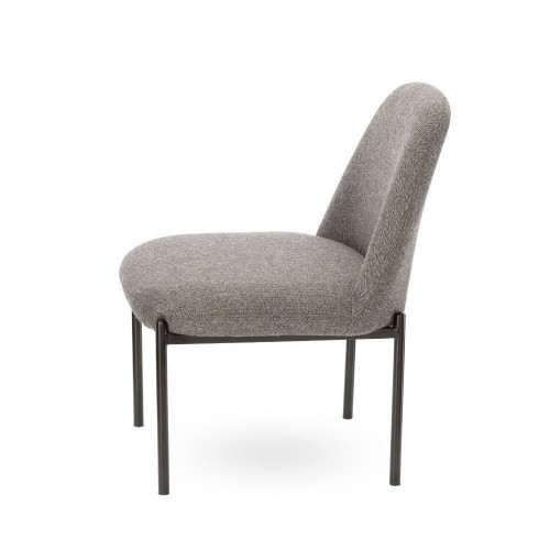 Fauteuil Derby Tissu Chevron Gris