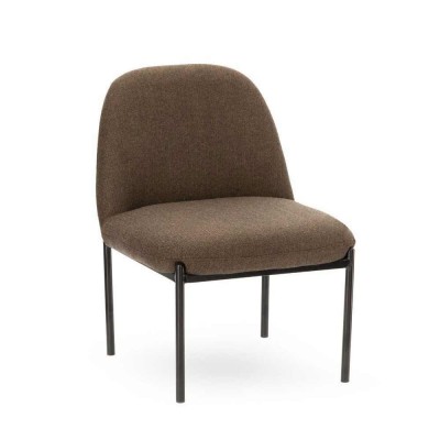 Fauteuil Derby Tissu Chevron Brun Athezza