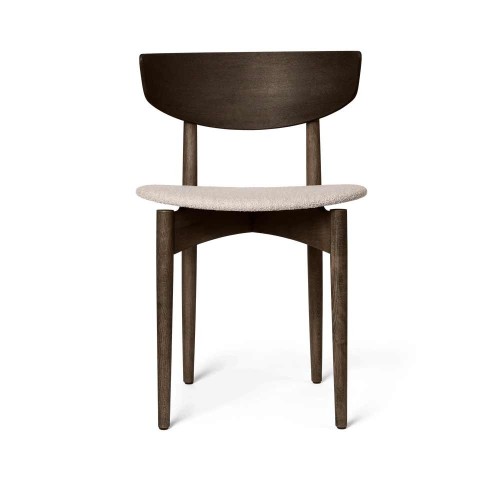Silla de comedor Herman - Soft Bouclé Hêtre teinté foncé/naturel