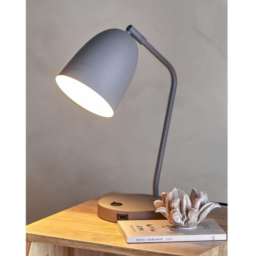 Lampada da tavolo Lemar - grigio