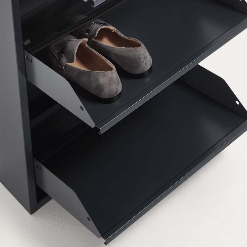 Shoe cabinet Ode 50 x 168.5 cm 5 doors dark grey