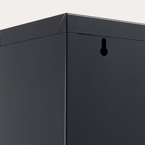 Mueble zapatero Ode 50 x 168,5 cm 5 puertas gris oscuro