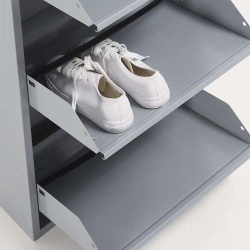 Scarpiera Ode 50 x 168,5 cm a 5 ante di colore grigio