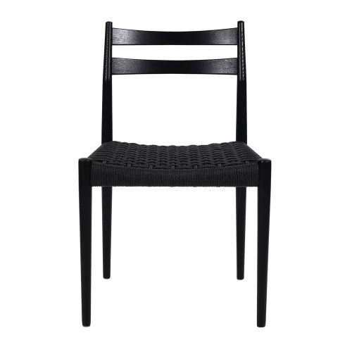 Minou stoel L 51,5 x B 51,5 x H 80 cm - zwart