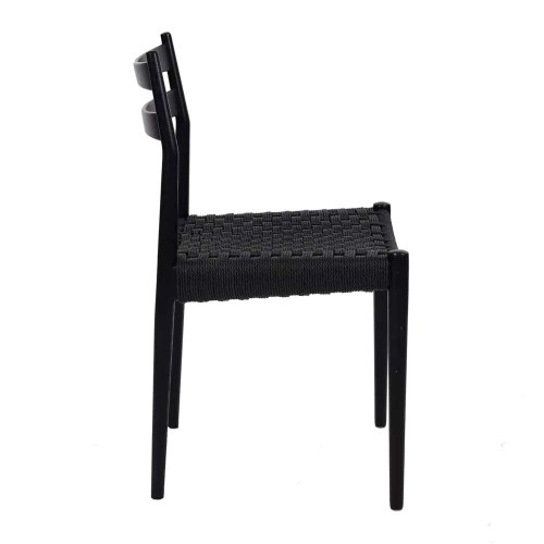 Minou chair L 51.5 x W 51.5 x H 80 cm - black