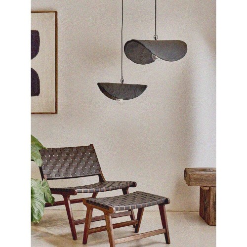 Lampada a sospensione Eivissa L 58 x L 43 x H 18 cm - nero