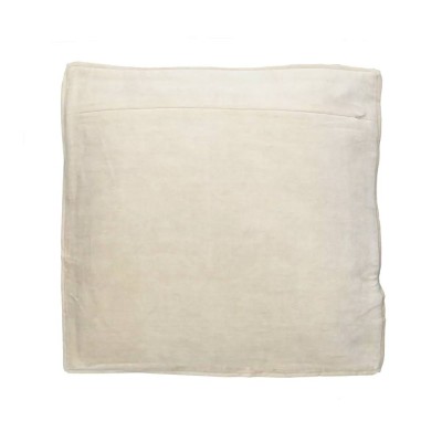 Alpha Opposites cushion - Ochre and white 2