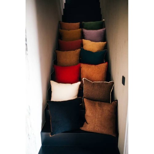 Alpha Opposites cushion - camel