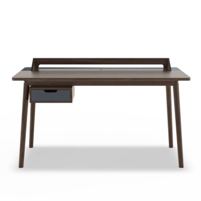 Honoré leigrijs notenhouten bureau 2