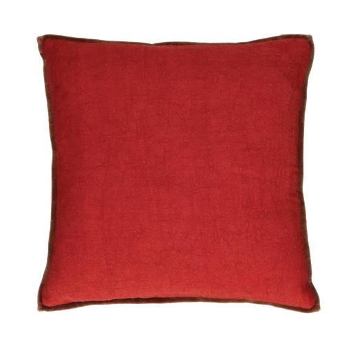 Coussin Alpha Opposites - Coquelicot