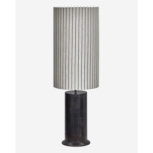 Rafi base floor lamp with Shade - off-white/black