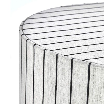 Lampada da terra con base Rafi e paralume - bianco sporco/nero 2