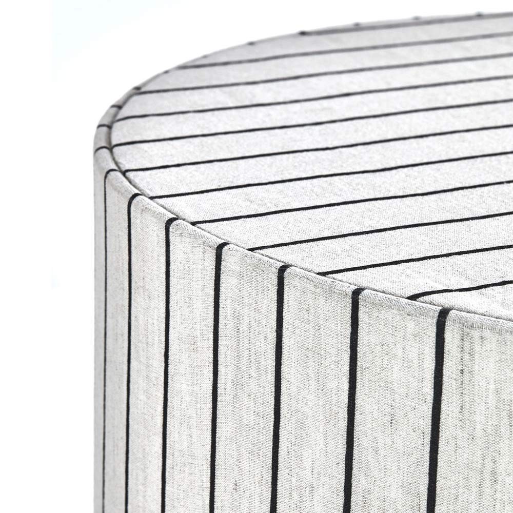 Lampadaire base Rafi avec Shade - blanc cassé/noir