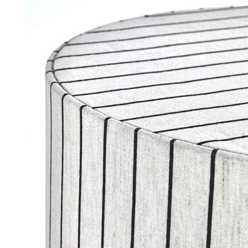 Lampada da terra con base Rafi e paralume - bianco sporco/nero