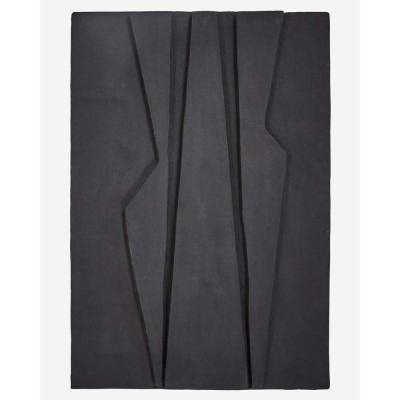 Oeuvre murale Machie - Noir mat