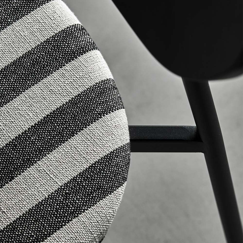 Chaise Must - Noir/Blanc cassé