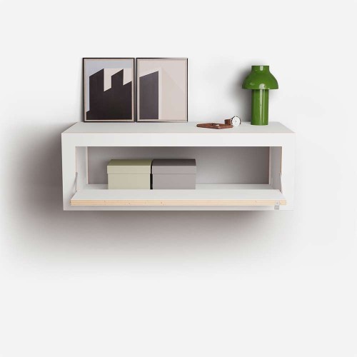 Fläpps Box console murale 80x27x40 - blanc