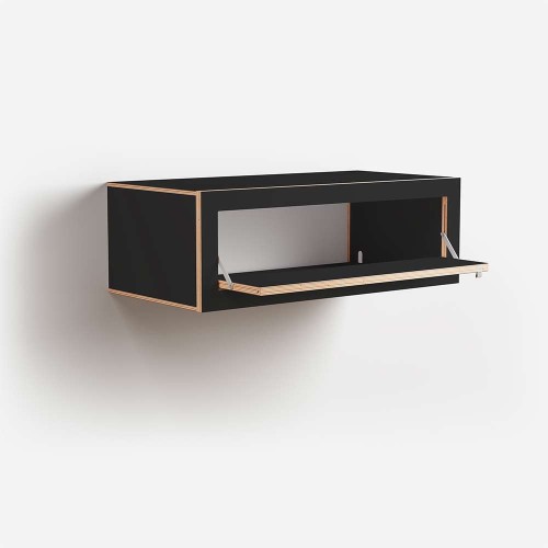 Fläpps Box console murale 80x27x40 - noir