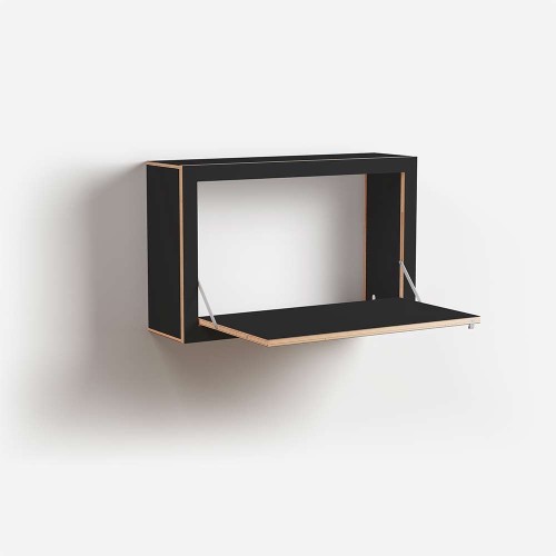 Fläpps Box wandconsole 80x27x40 - zwart