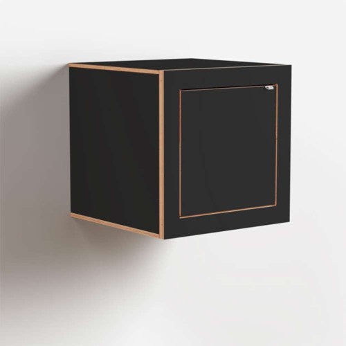 Bedside table Fläpps Box 40x40x40 - black