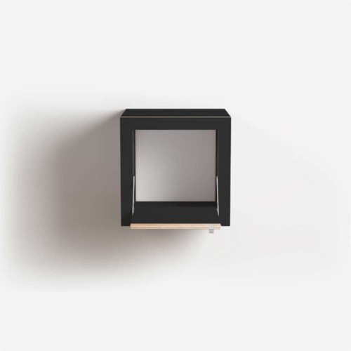 Nachttisch Fläpps Box 40x40x40 - schwarz