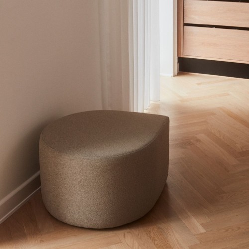Stilla Pouf taupe bouclé