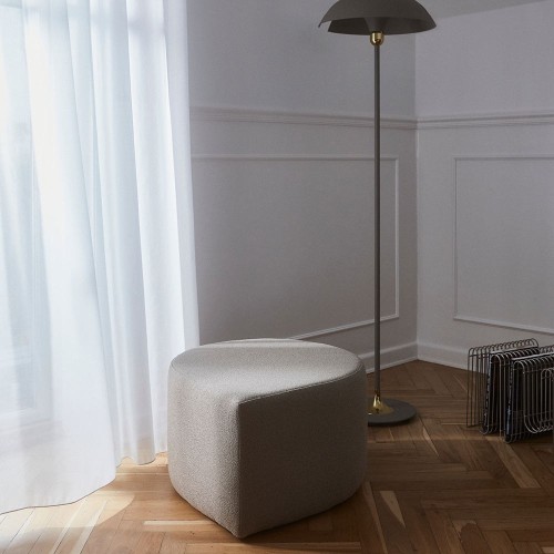 Stilla Pouf taupe bouclé