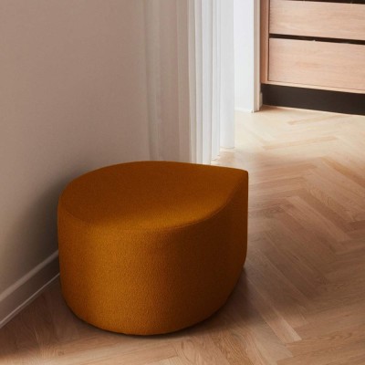 Pouf riccio ambrato Stilla 2