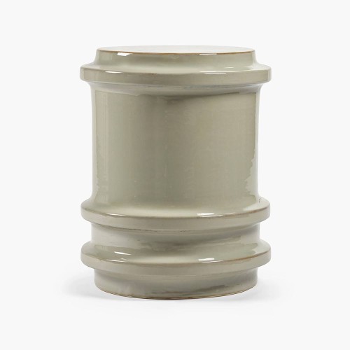 Pawn grey geometric side table