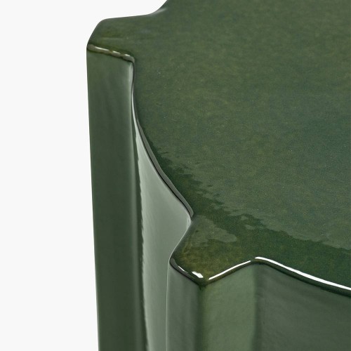 Pawn dark green geometric side table