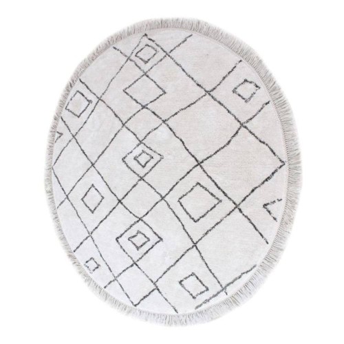 Tappeto ERVIN Avorio/Taupe Ø160 cm