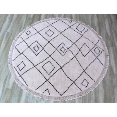 Tappeto ERVIN Avorio/Taupe Ø160 cm 2