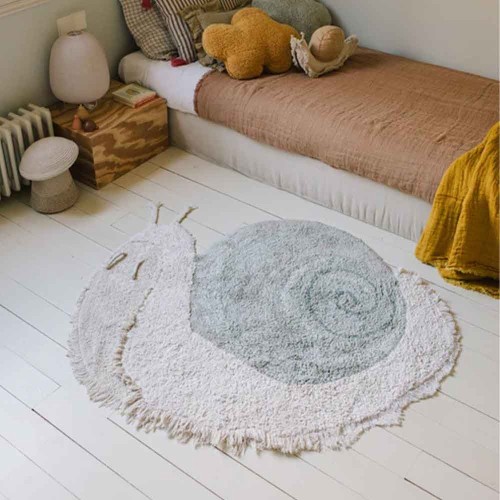 Snail washable cotton carpet