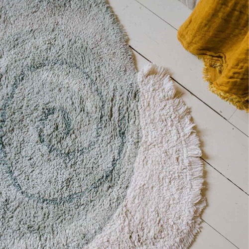 Snail washable cotton carpet