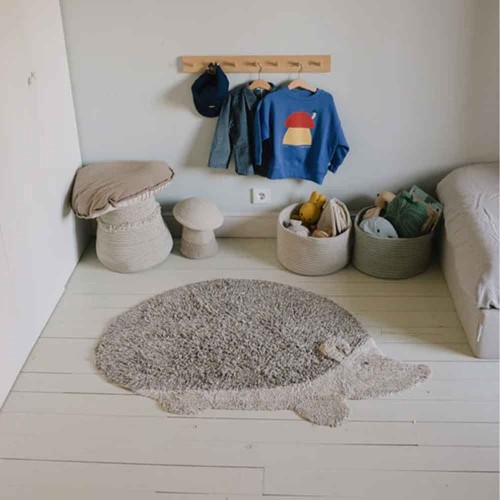 Hedgehog washable cotton carpet