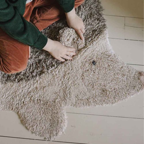 Tapis lavable en coton Hedgehog