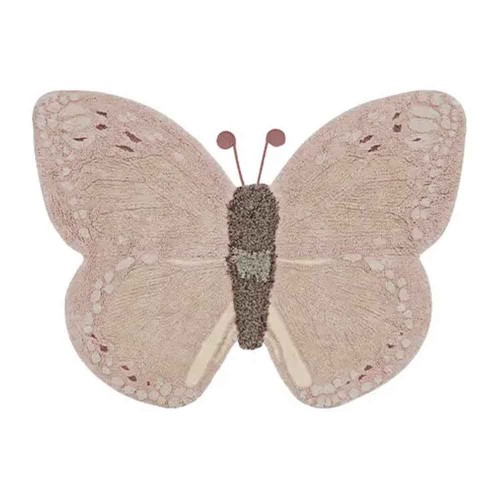 Tapis lavable en coton Baby Butterfly