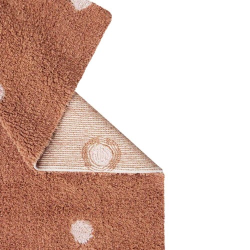 Mini Dots chestnut washable mat