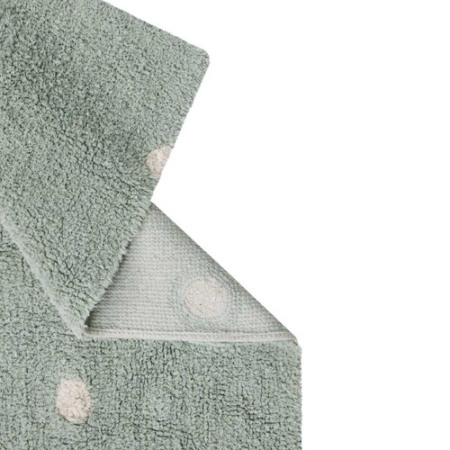 Tapis Lavable Mini Dot bleu sauge